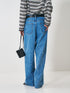 【 予約:2月上旬 】LASER CUT WIDE DENIM /Y261-31001